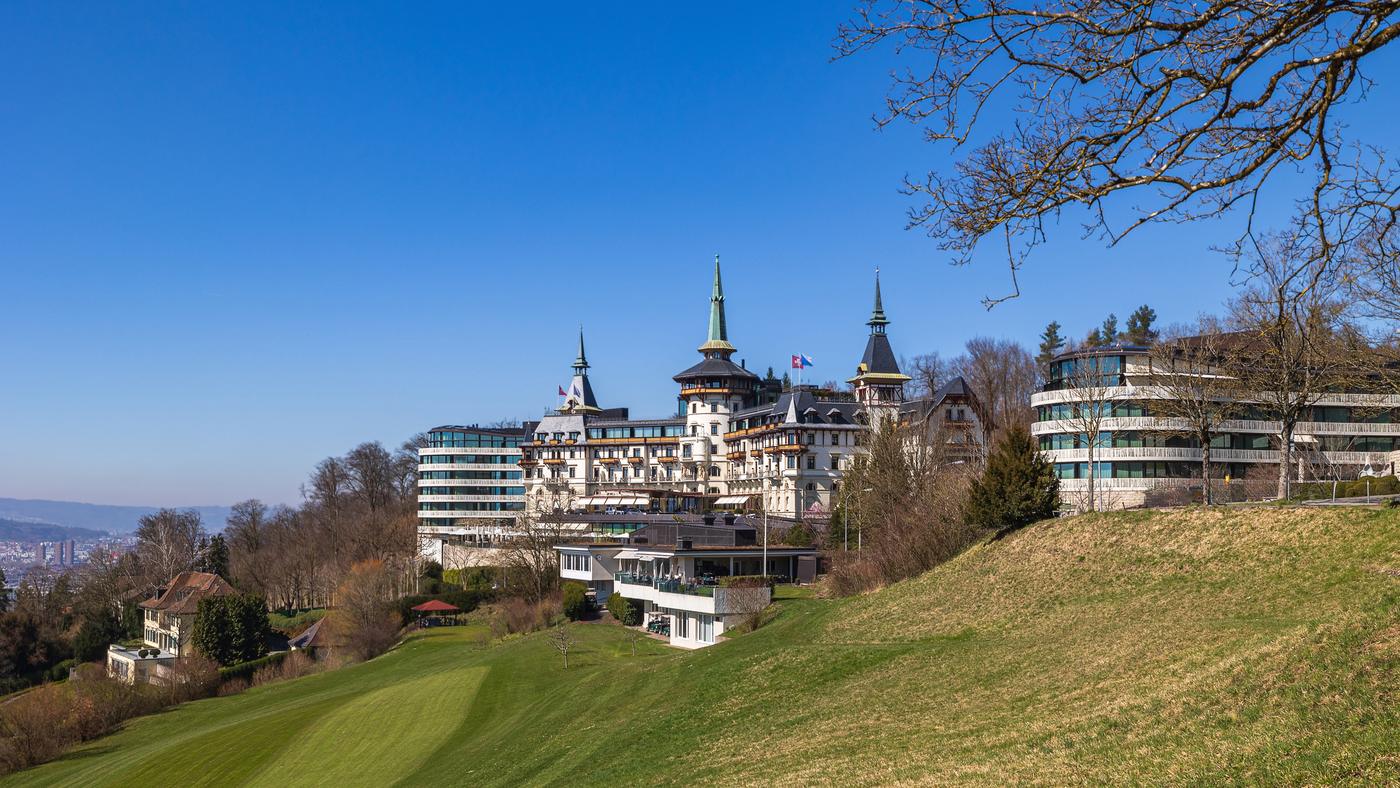 The Dolder Grand on the Z&uuml;richberg heights, overlooking Zurich.