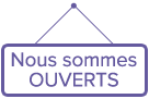Nous sommes ouverts